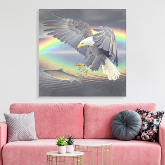 Adelaar Canvas Afdruk (Insitu (Woonkamer))