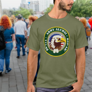 Adelaar embleem USA vlag DD 214 Army Alumni T-shirt