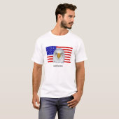 Adelaar en Amerikaanse Vlag T-shirt (Voorkant volledig)