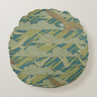 Adelaar en duif rond kussen