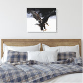 Adelaar en ijs canvas afdruk (Insitu (Slaapkamer))