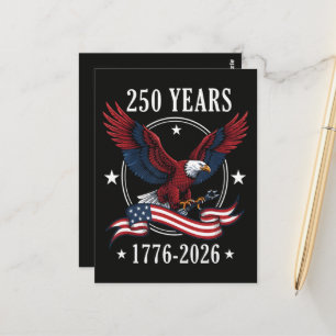 Adelaar En Vlag 250 Jaar 1776-2026 250ste Briefkaart