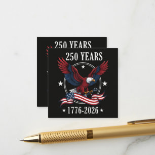 Adelaar En Vlag 250 Jaar 1776-2026 250ste Informatiekaartje