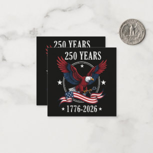 Adelaar En Vlag 250 Jaar 1776-2026 250ste Notitiekaartje
