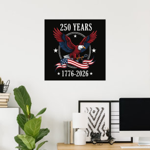 Adelaar En Vlag 250 Jaar 1776-2026 250ste Poster