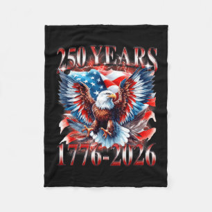 Adelaar en Vlag 250 Jaar 1776-2026 250ste verjaard Fleece Deken