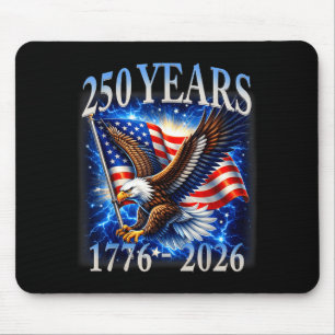 Adelaar en vlag 250 jaar 1776-2026 250ste verjaard muismat