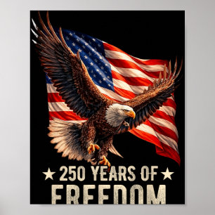 Adelaar en Vlag 250 Jaar 1776-2026 250ste Verjaard Poster