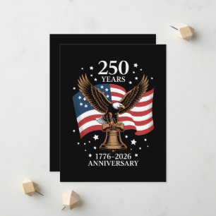 Adelaar en Vlag 250 Jaar Amerika 1776-2026 Aankondiging