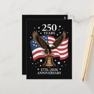 Adelaar en Vlag 250 Jaar Amerika 1776-2026 Briefkaart