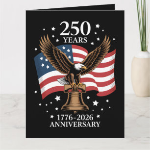 Adelaar en Vlag 250 Jaar Amerika 1776-2026 Kaart
