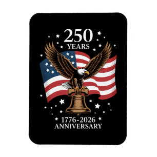 Adelaar en Vlag 250 Jaar Amerika 1776-2026 Magneet