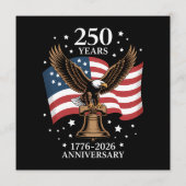 Adelaar en Vlag 250 Jaar Amerika 1776-2026 Programmakaart (Achterkant)