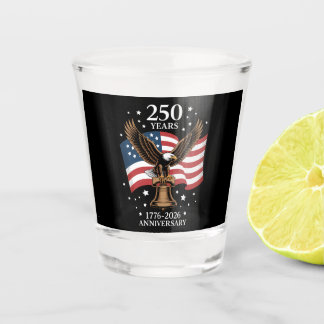 Adelaar en Vlag 250 Jaar Amerika 1776-2026 Shot Glas