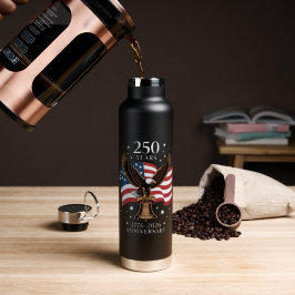 Adelaar en Vlag 250 Jaar Amerika 1776-2026 Waterfles