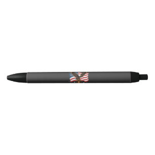 Adelaar en Vlag 250 Jaar Amerika 1776-2026 Zwarte Inkt Pen