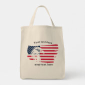 adelaar en vlag tote bag (Achterkant)