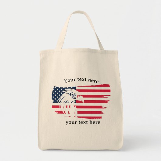 adelaar en vlag tote bag (Voorkant)