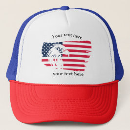 adelaar en vlag trucker pet