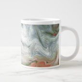 Adelaar Fluffy Witte Abstracte Mok (Rechts)