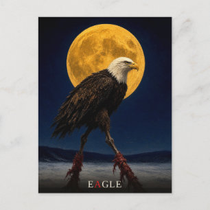 Adelaar Glanzende poten gotische Surrealist Briefkaart