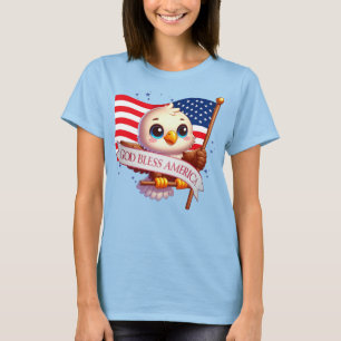 Adelaar God Zegen Amerika Vlag Patriottisch 🦅🇺🇸 T-shirt