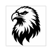 Adelaar hoofd  rubberen stempel (Afrduk)