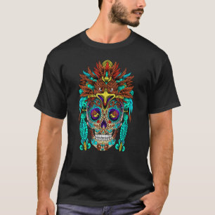 Adelaar Huichol Mexicaanse Schedel Suiker Schedel  T-shirt