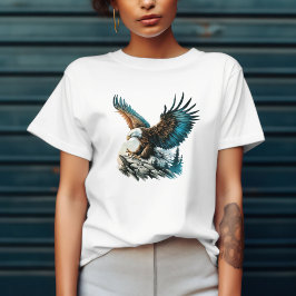 Adelaar in aquarel Tri-Blend shirt