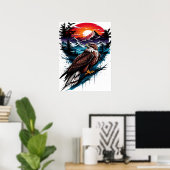 Adelaar in de berg poster (Thuiskantoor)