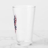 Adelaar in de kleuren van de Amerikaanse vlag. Glas (Links)