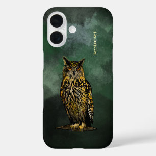 Adelaar in het schemerbos iPhone 16 hoesje