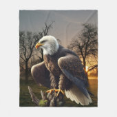 Adelaar in het wild fleece deken (Voorkant)