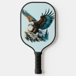 Adelaar in Waterverf Pickleball Paddle