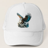 Adelaar in Waterverf Trucker Pet (Voorkant)