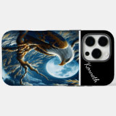 Adelaar in wilg onder blauwe maan Case-Mate iPhone case (Achterkant (horizontaal))