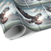 Adelaar maakt een touchdown cadeaupapier (Rol Hoek)