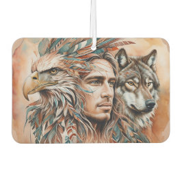 Adelaar - Man - Wolf - watercolor kunst 1 - Fan Fu Luchtverfrisser