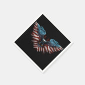 adelaar-met-amerikaanse-vlag-it servet (Hoek)