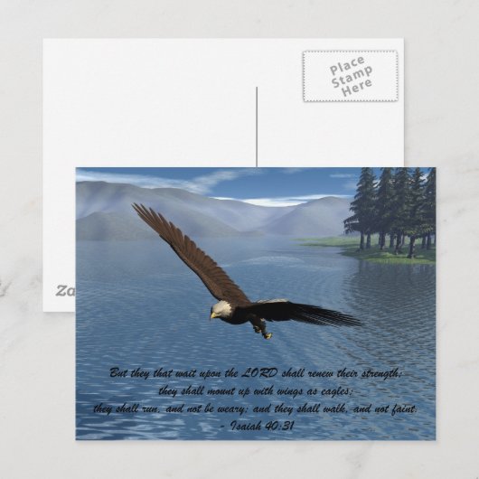 Adelaar met de Schrift Briefkaart (Voorkant / Achterkant)