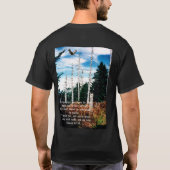 Adelaar met Jesaja 40:31 T-shirt (Achterkant)