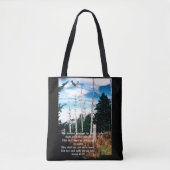 Adelaar met Jesaja 40:31 Tote Bag (Voorkant)