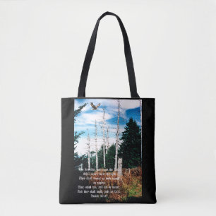 Adelaar met Jesaja 40:31 Tote Bag