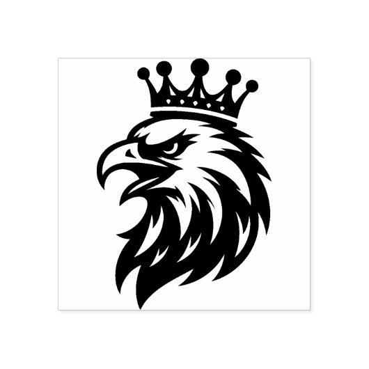 Adelaar met kroon rubber stamp rubberstempel (Afrduk)