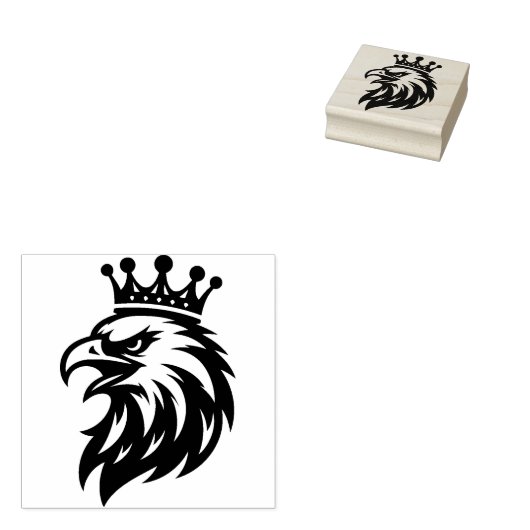 Adelaar met kroon rubberen stempel (Gestempeld)