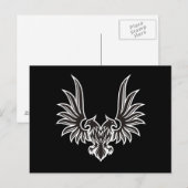 Adelaar met twee koppen briefkaart (Voorkant / Achterkant)
