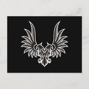 Adelaar met twee koppen briefkaart