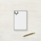 Adelaar met twee koppen post-it® notes (Op bureau)