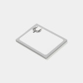 Adelaar met twee koppen post-it® notes (Schuin)