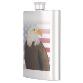 Adelaar met vervaagde Amerikaanse vlag Flacon (Links)